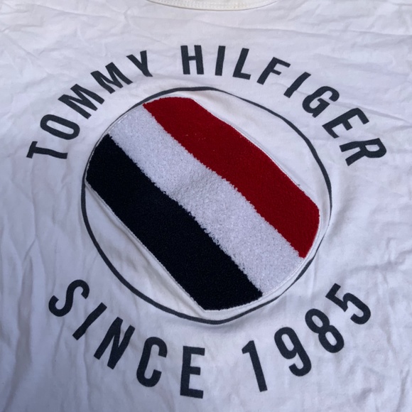 Tommy Hilfiger Mens  Collegiate crew classic FIT T-SHIRT W/ Red, White and Blue - Picture 2 of 7